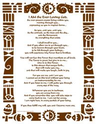 I AM the Ever-Loving God, the ever present creator living within you...